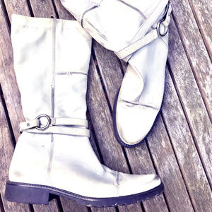 Cream Italian Boots